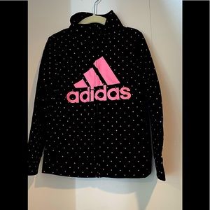 Adorable adidas zip up running jacket. Great condition. Size 6.